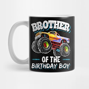 Brother Of The Birthday Boy Monster Truck Mug